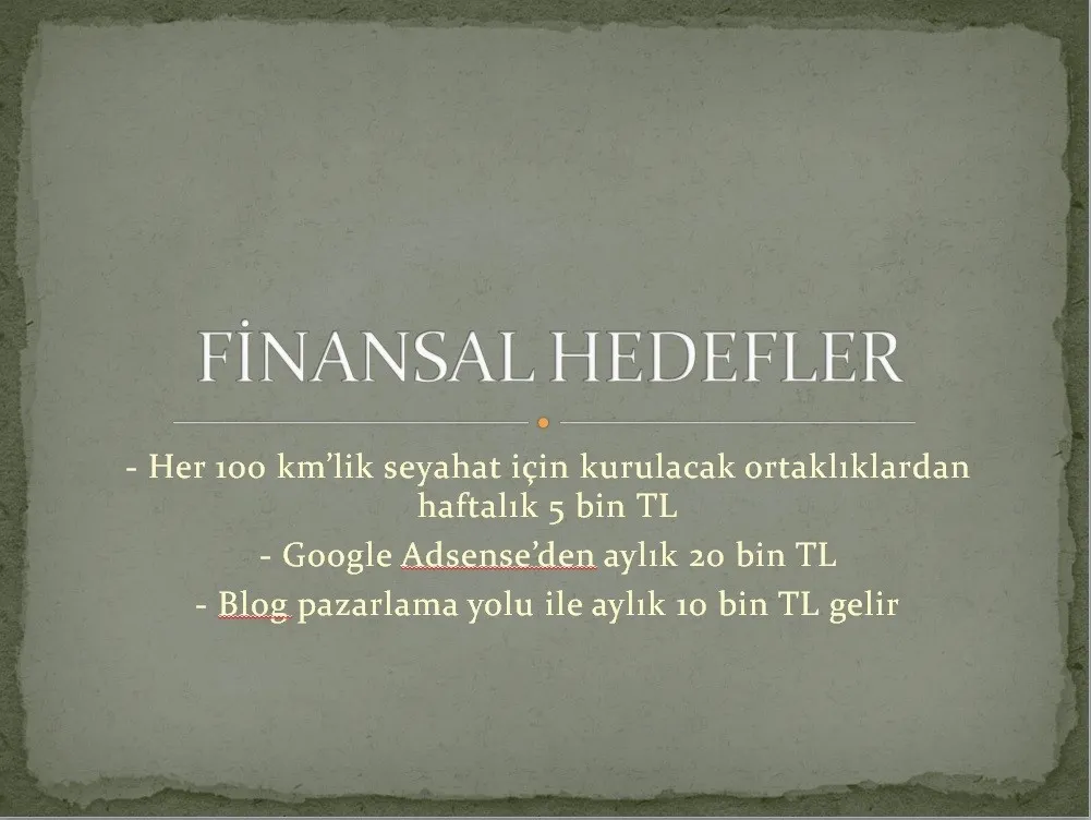 Mükemmel Yatırımcı Sunumu Nasıl Hazırlanır? - Finansal Hedefler