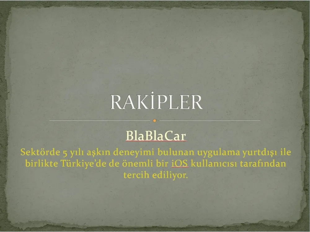 Mükemmel Yatırımcı Sunumu Nasıl Hazırlanır? - Rakipler