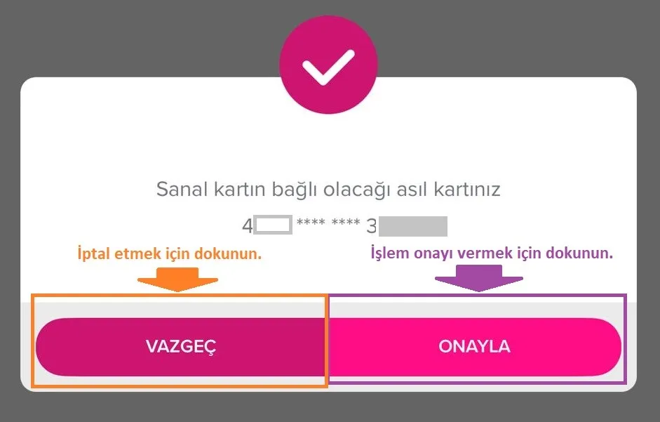 İş Bankası Sanal Kart Oluşturma Onay