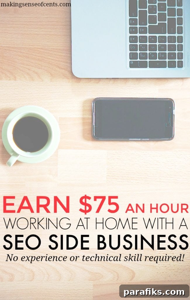 A new SEO business owner can expect to make $75 per hour. See if you're interested by first trying out this FREE SEO training course!