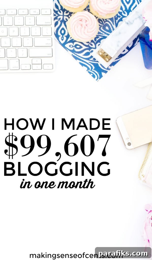 Welcome to this month's blogging income report where I show you how I made money online last month. I earned $99,607 last month blogging and I share exactly how in this income report!