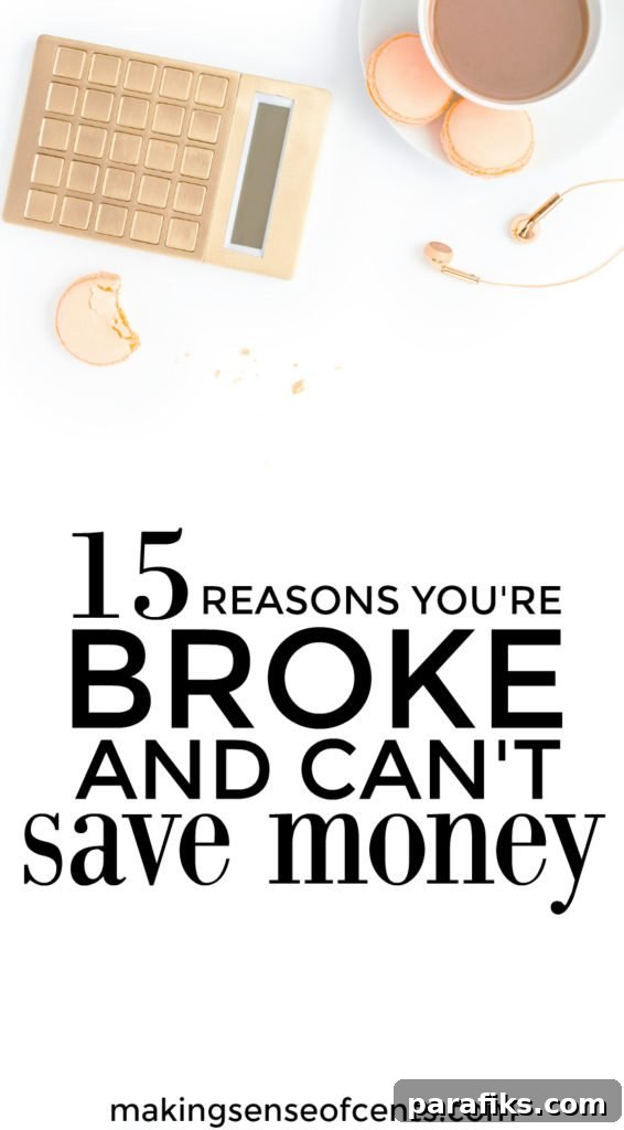 Do you feel like you're stuck and have no money? Read this post on the reasons you have no money and can't save money so that you can reach success!