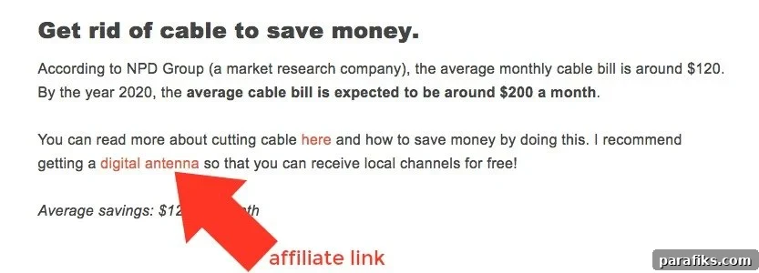 Ways to make money blogging.