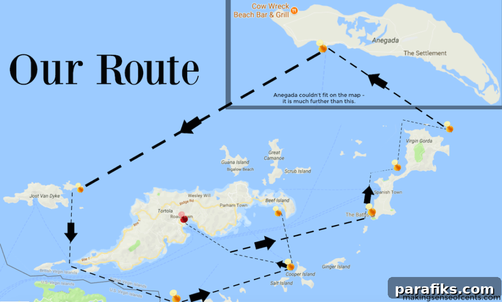 Sailing charter in the British Virgin Islands