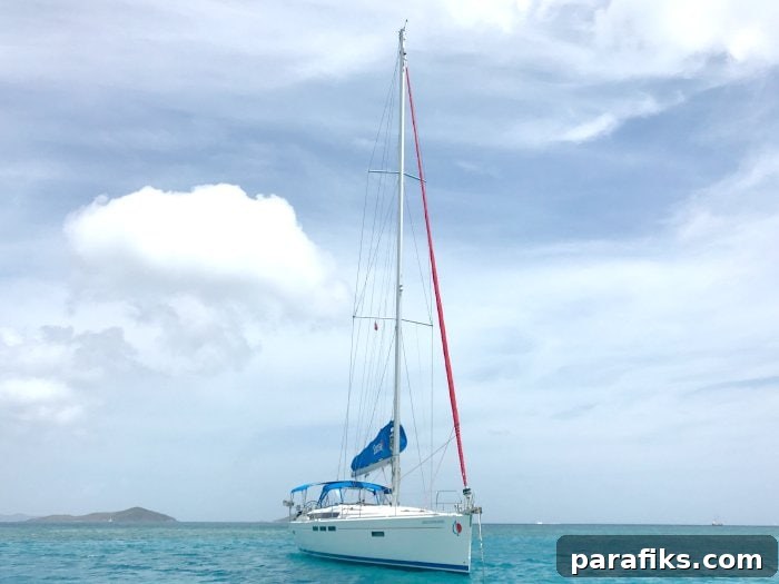 Our Sunsail sailboat