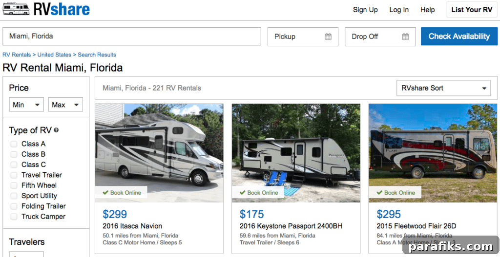 RV rental can be a profitable side hustle.