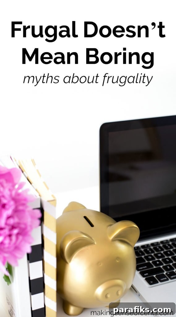 Frugality quote and image