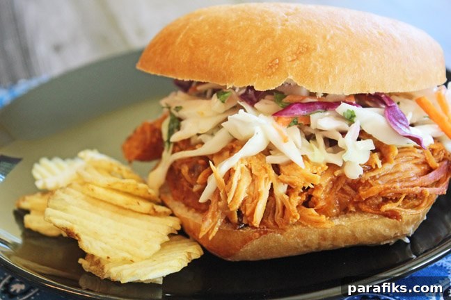 Crock Pot Hawaiian Chicken Sandwiches