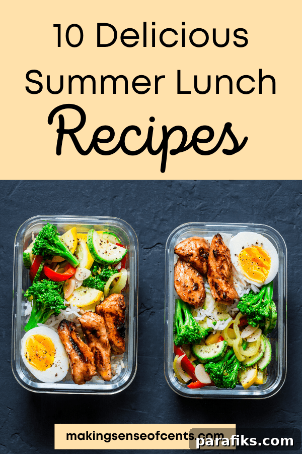 10 Delicious Summer Lunch Ideas