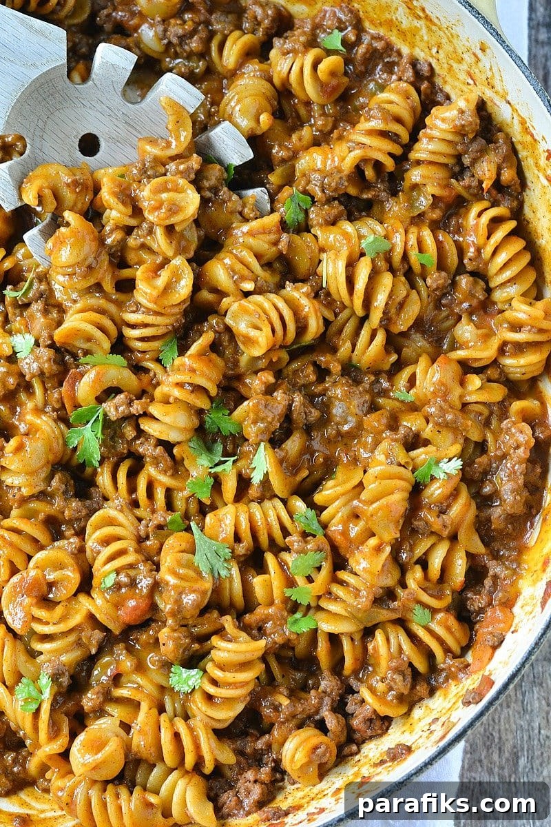 One Pot Cheesy Taco
