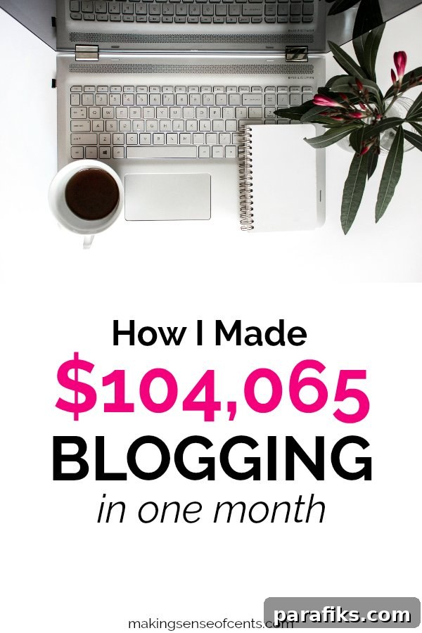 How I Made $104,065 In April 2018 Blogging #blogging #bloggingtips #howtostartablog