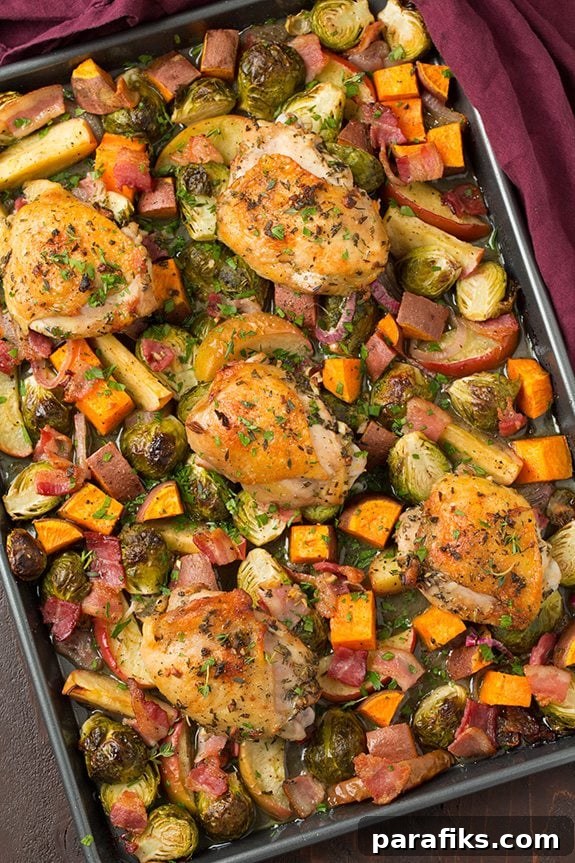 10 Cozy Fall Dinner Recipes to Refresh Your Meal Plan 3 One Pan Autumn Chicken Dinner