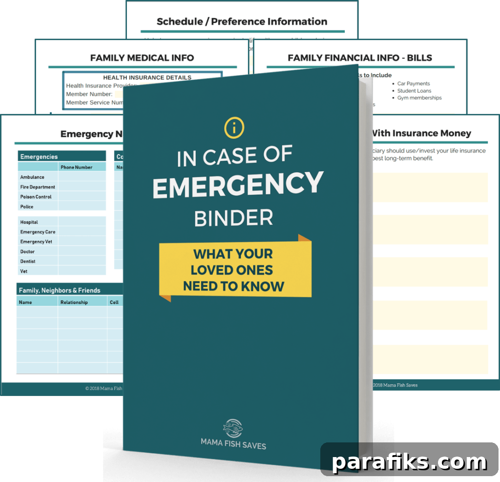 7 Essential Questions About Family Emergency Binders Answered 3 family emergency binders