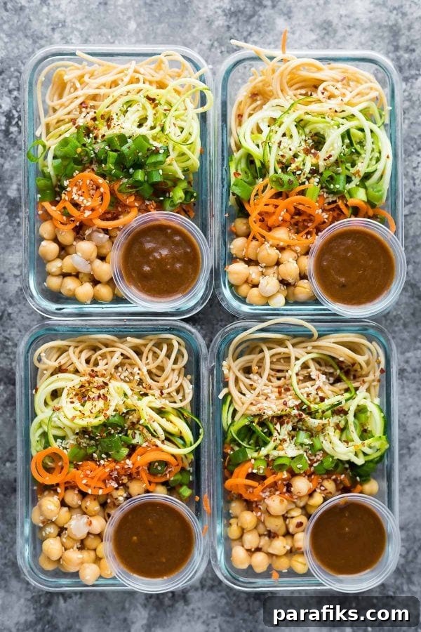 Cold Sesame Noodle bowl