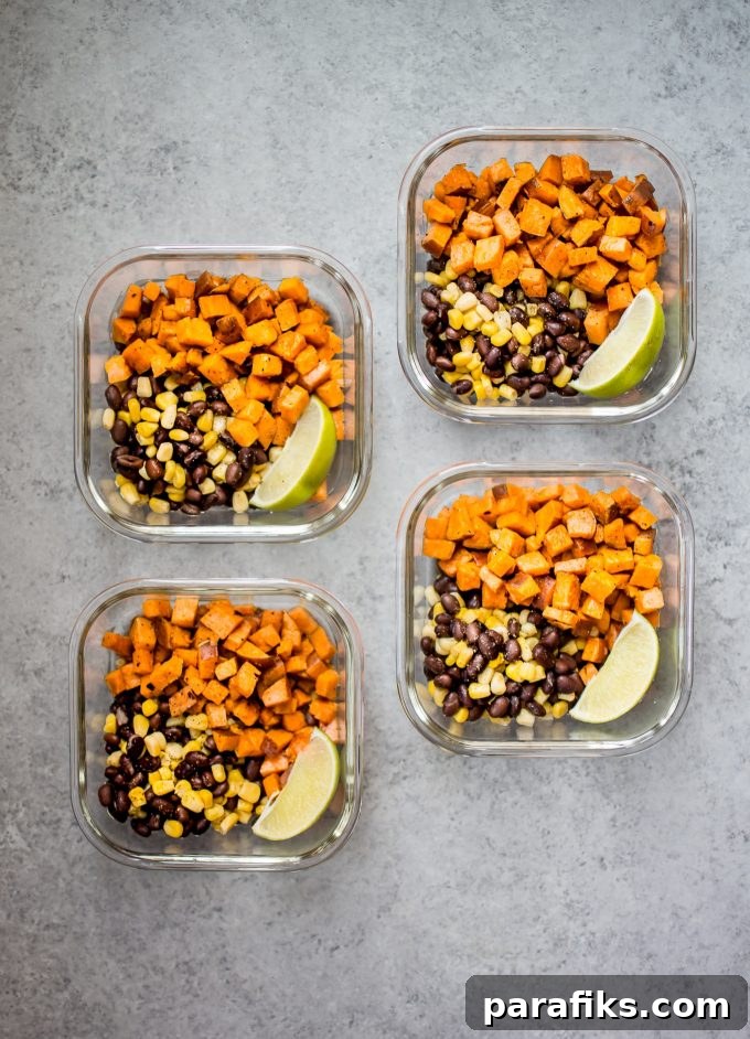Southwest Sweet Potato bowls
