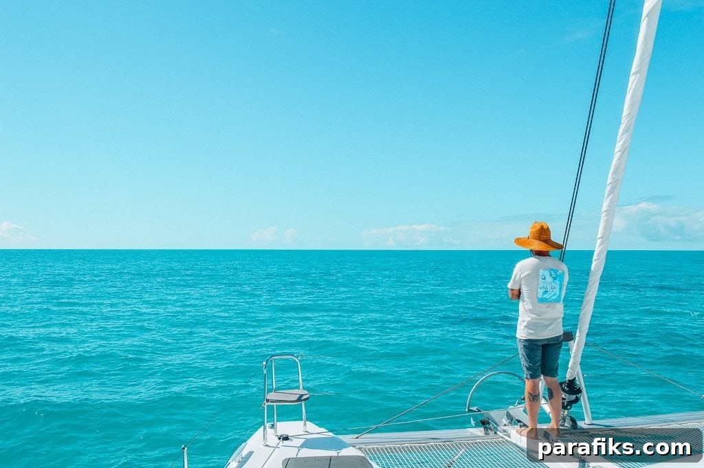 living on a boat at sea