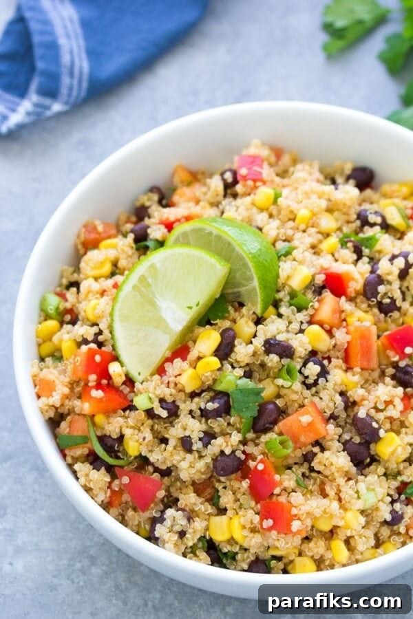 10 Delicious Lunch Ideas for Work That Save Time 3 Southwest Quinoa Salad
