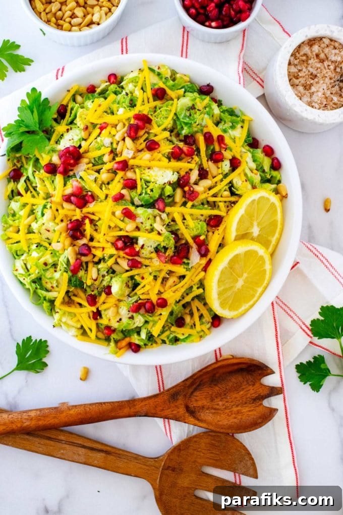 10 Quick Lunch Ideas to Brighten Your Day 6 Shaved Brussels Sprouts Salad