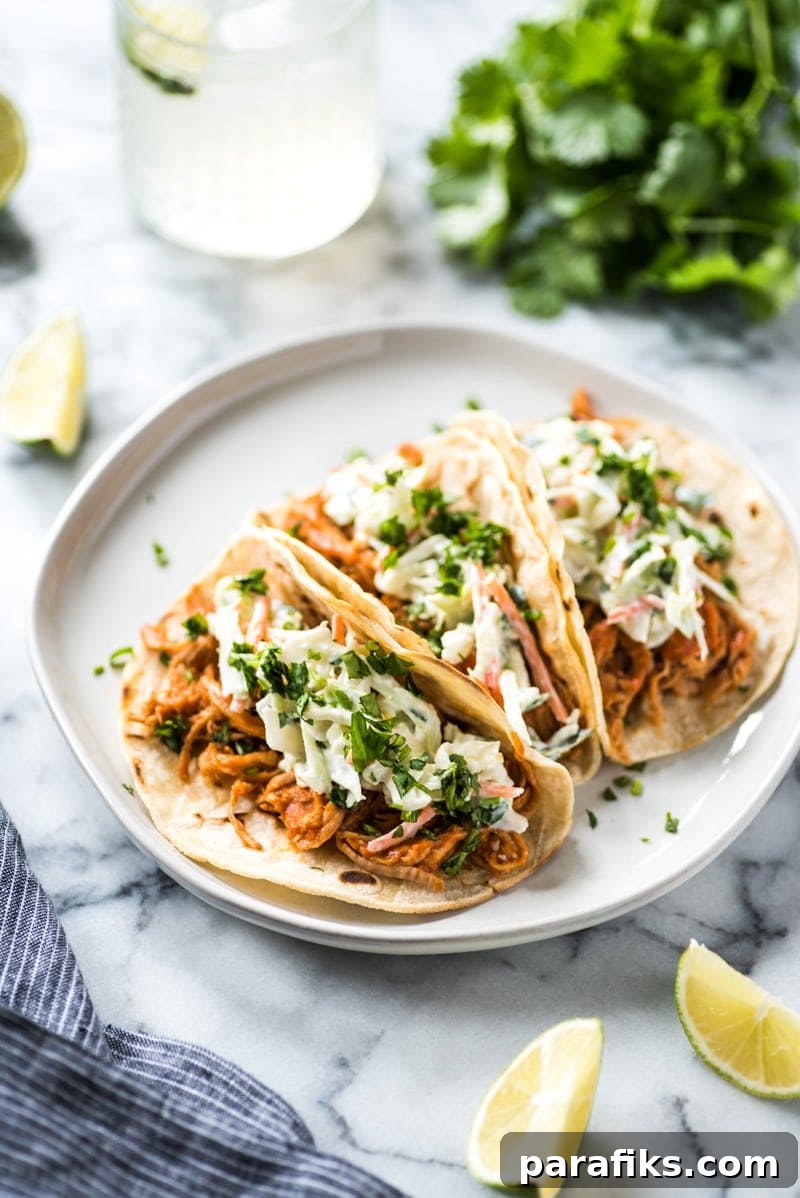 BBQ pulled pork tacos