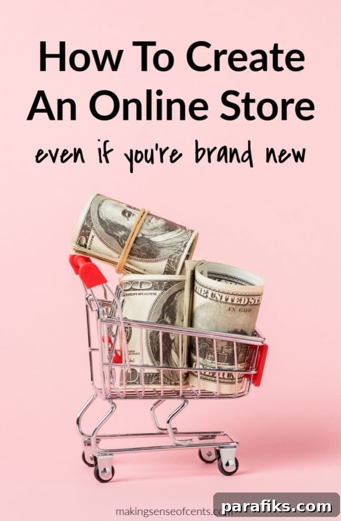 online shopping cart with cash inside