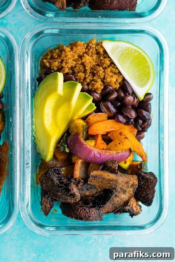 Portobello Fajita Meal Prep