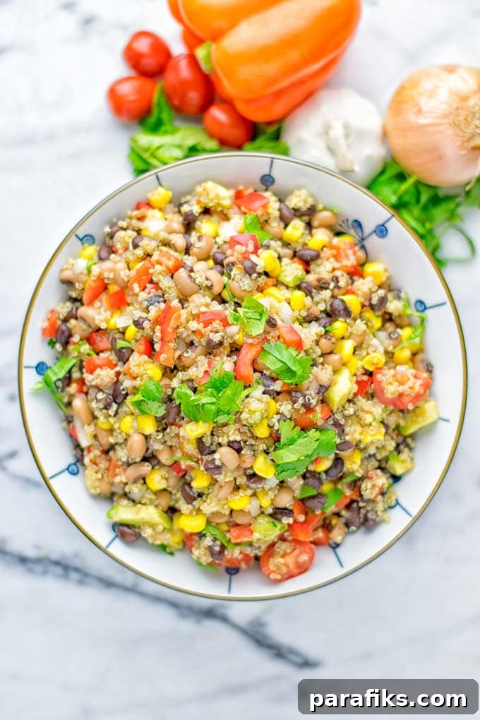 Cowboy Caviar Quinoa Salad