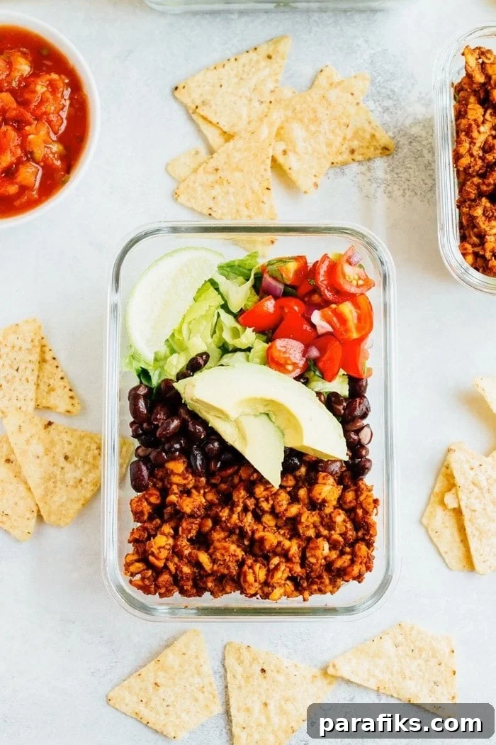 Tempeh Taco Salad