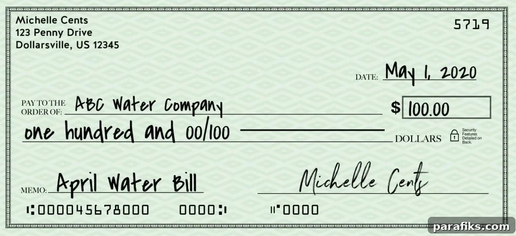 How to Fill Out a Check: Step-by-Step Instructions 9 how to write a check for 100 dollars without cents