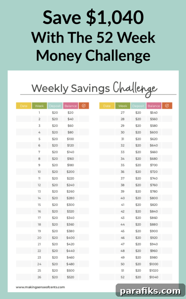 52 Week Money Challenge