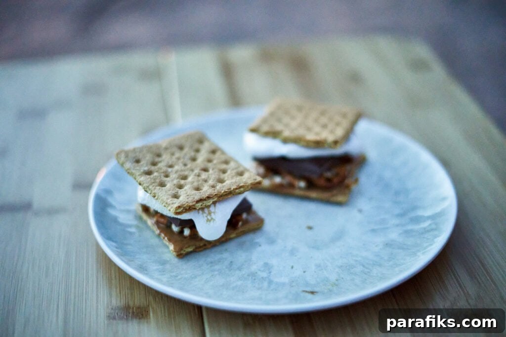 Peanut butter pretzel s'mores
