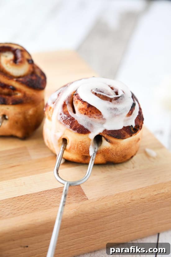 Campfire cinnamon rolls