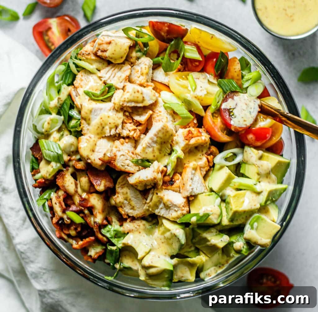 13 Salad Meal Prep Ideas to Save Time and Money 3 Chicken Bacon Avocado Salad
