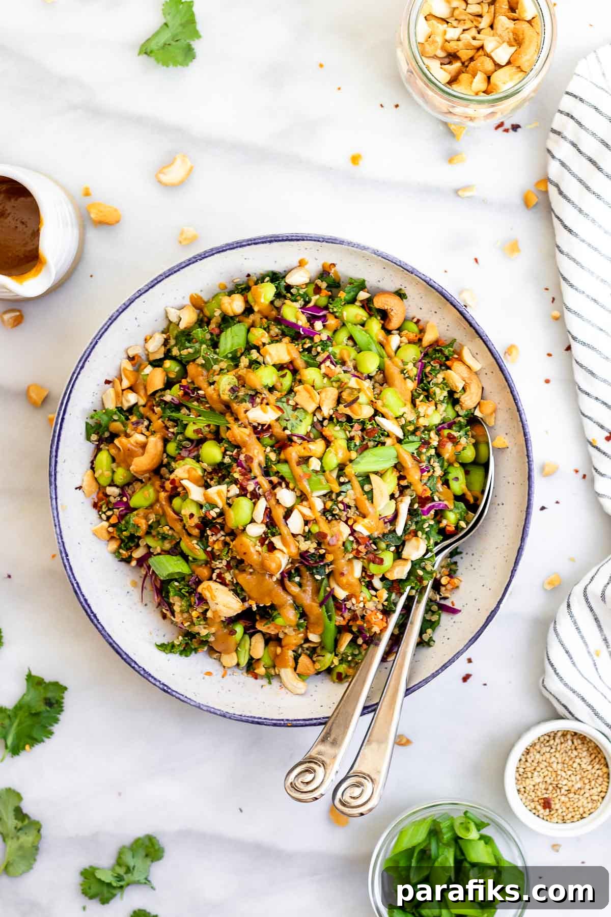 13 Salad Meal Prep Ideas to Save Time and Money 7 Edamame Peanut Crunch Salad