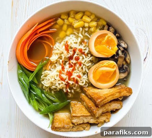 Veggie Meal Prep Ramen With Tofu And Marinated Eggs