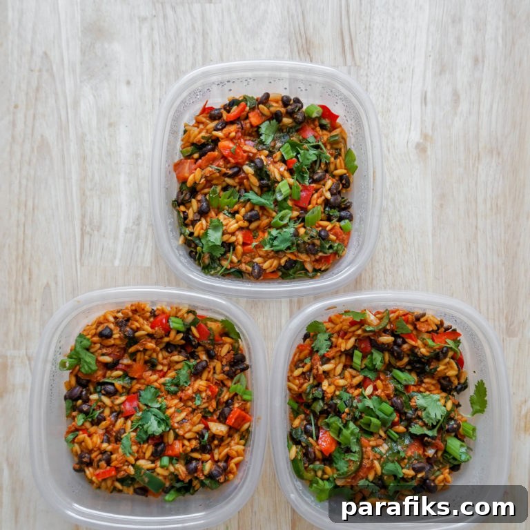 One Pan Mexican Orzo With Chorizo And Black Beans