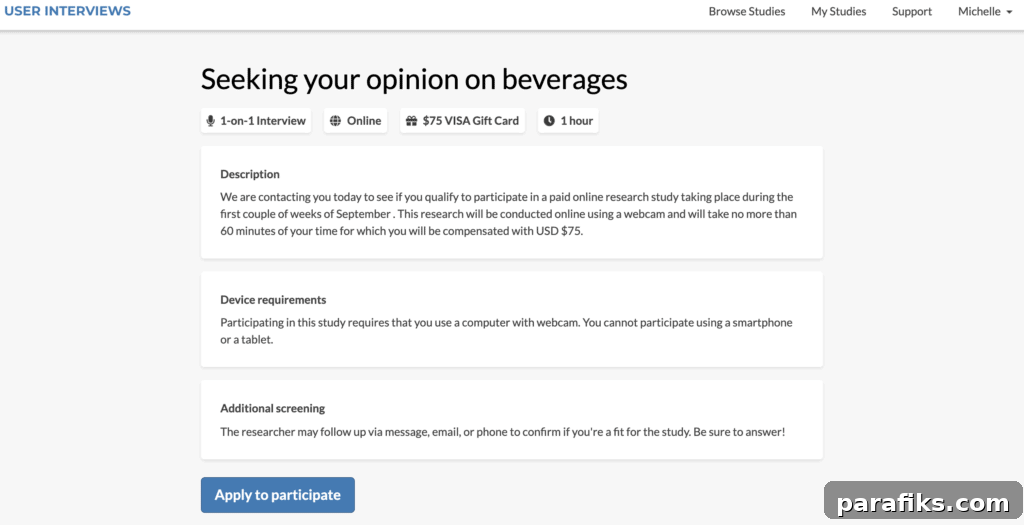 Earn $50–$100 Per Hour Doing User Interviews and Sharing Opinions 2 User Interviews earnings