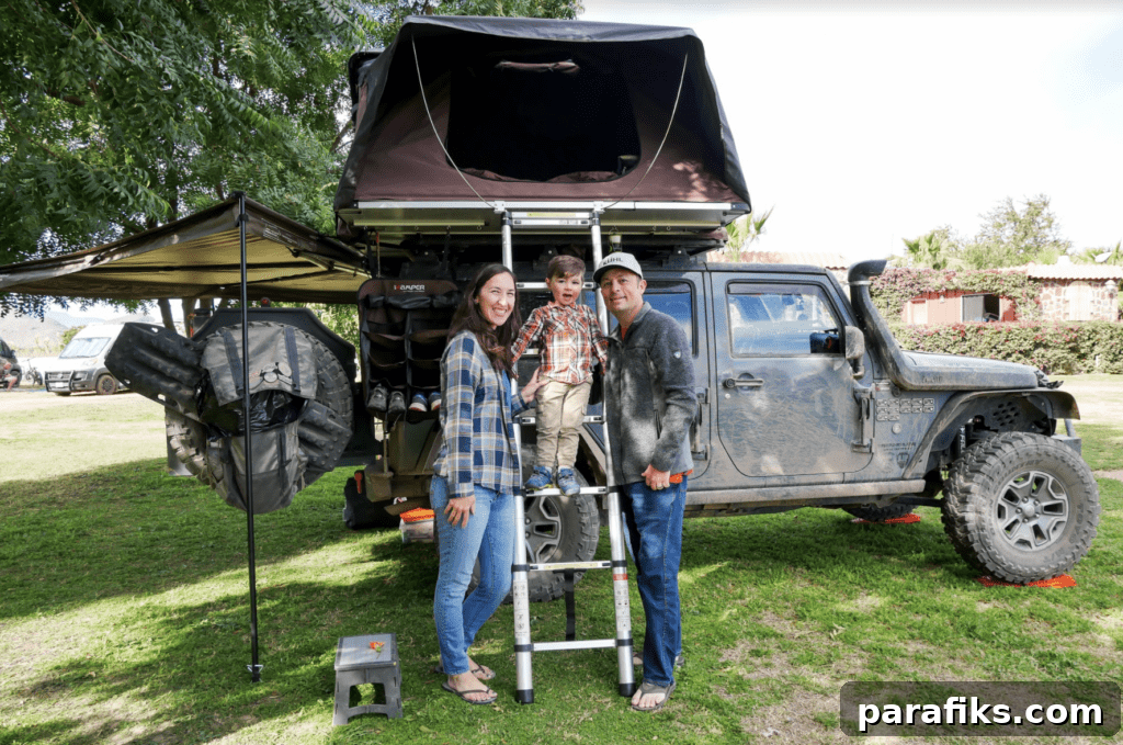 living in a jeep with a family. overlanding family