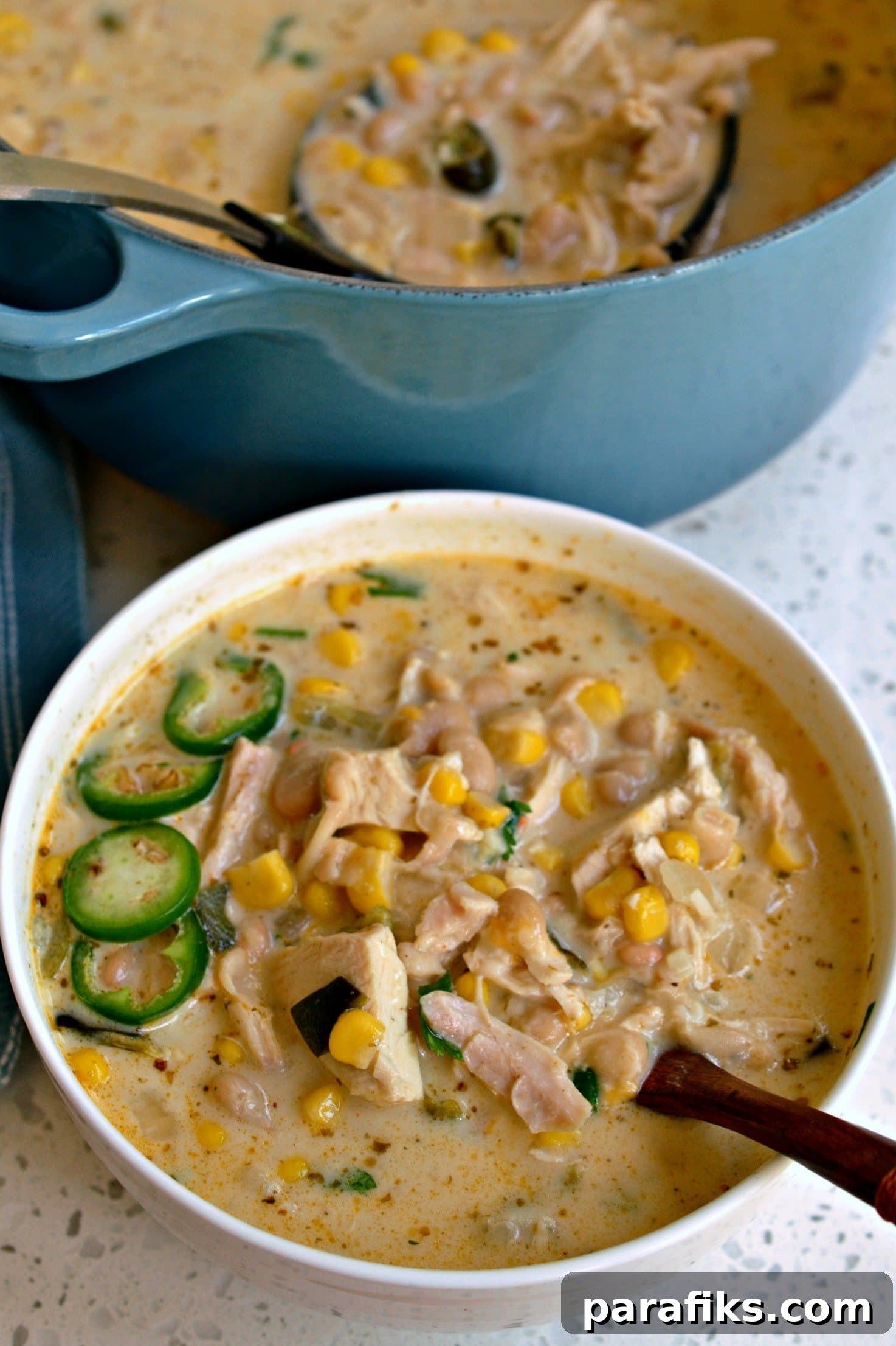White chicken chili
