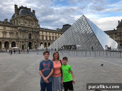 How Our Family of Four Flies Free Six Times Annually 2 Family at the Louvre