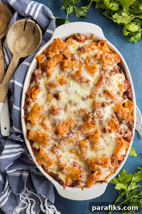 17 Budget-Friendly Ground Beef Recipes to Try This Week 8 Rigatoni Pasta Bake