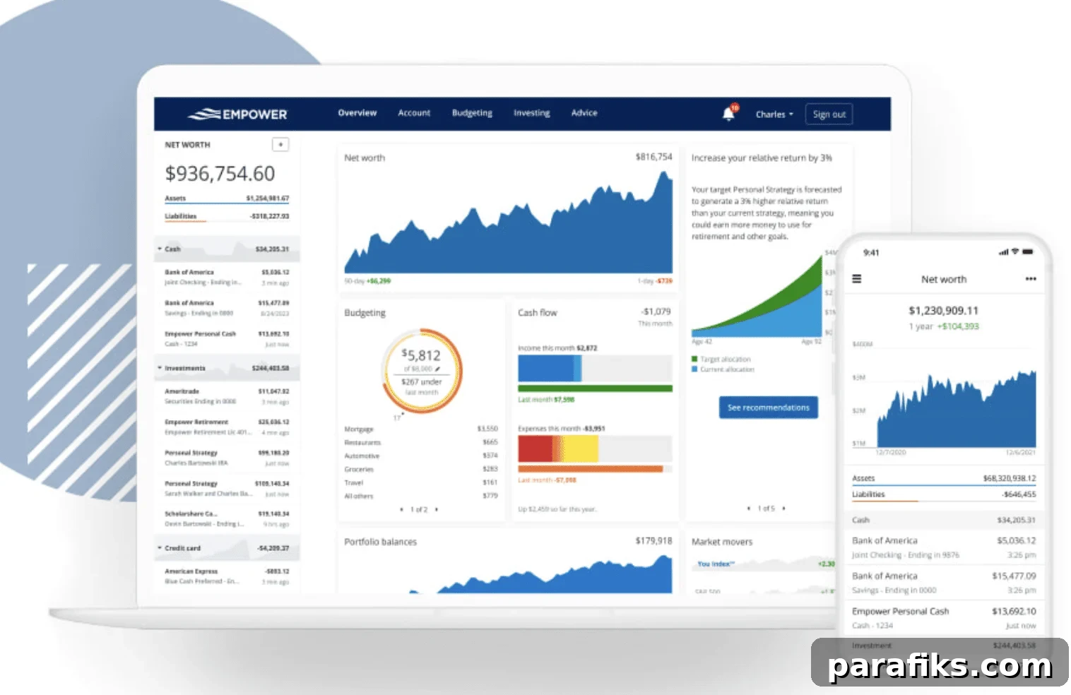 How to Calculate Your Net Worth: A Clear Guide to Personal Wealth 2 empower net worth calculator picture of dashboard