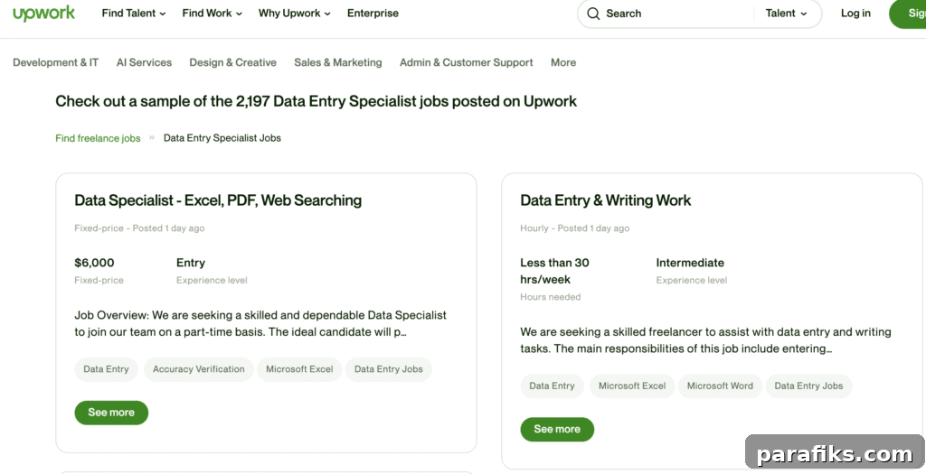 15 Remote Data Entry Jobs You Can Start From Home Today 3 upwork online data entry positions