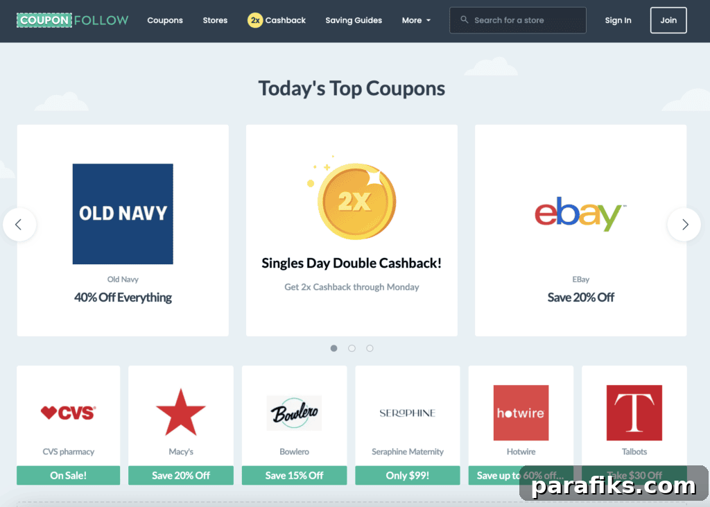 Top Coupon Sites to Save Money: 19 Places to Find Deals 7 best coupon sites - couponfollow homepage