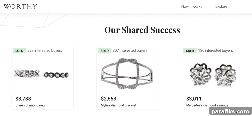 Worthy Review: Is Selling Jewelry on Worthy Legitimate? 4 worthy review sold jewelry examples