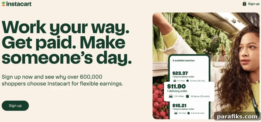 instacart shopper gig app