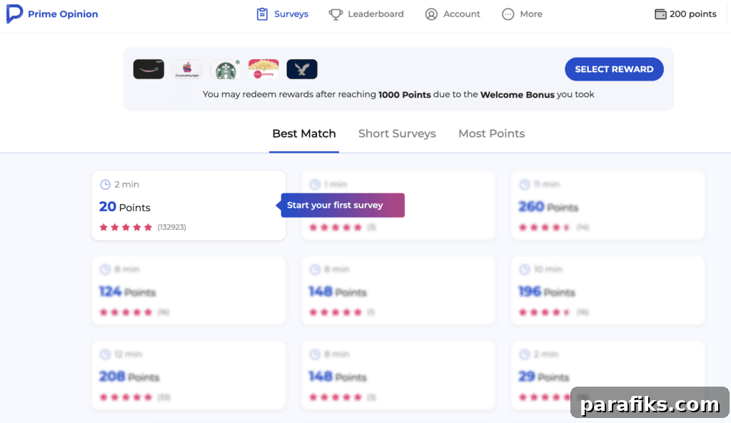 Prime Opinion Review 2026: How Much Can You Earn? 3 prime opinion first survey