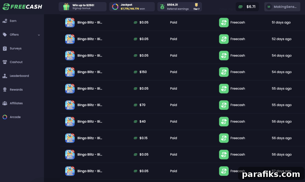 sites like freecash to play games and make money