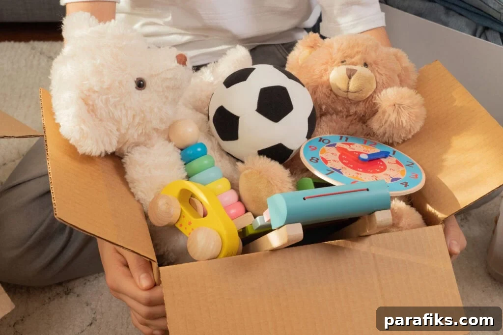box of children's toys - best places to sell old toys - once upon a child