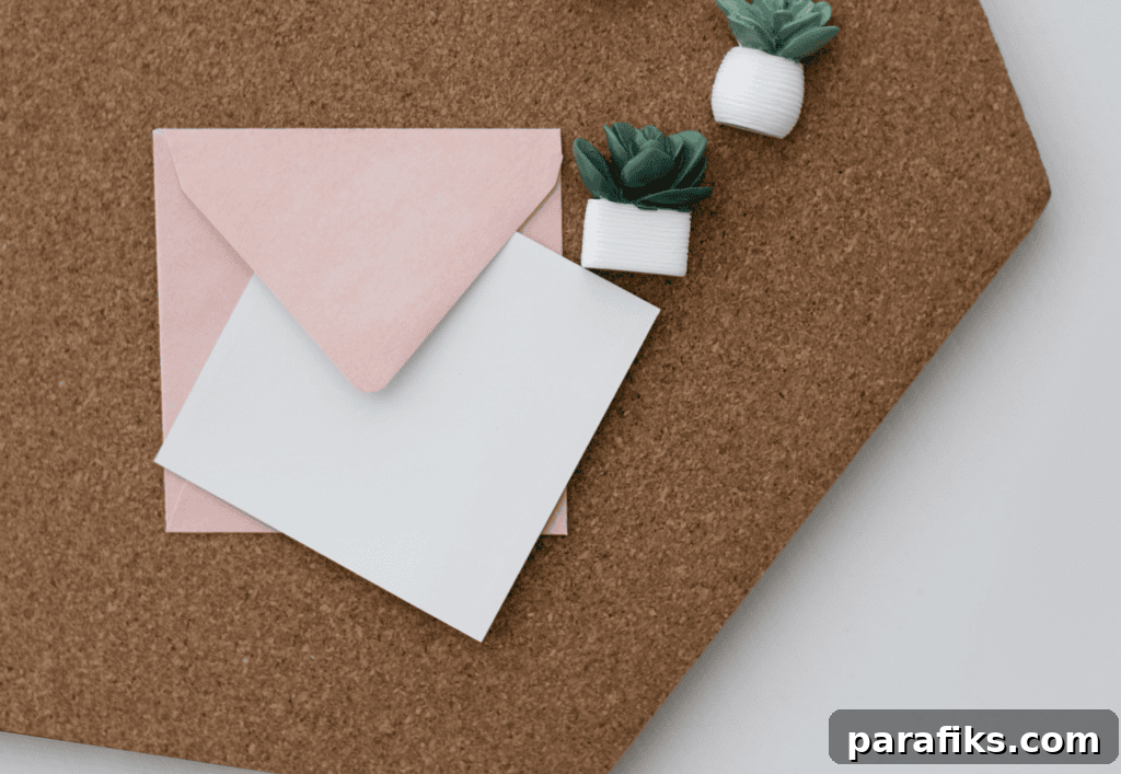 Where to Buy Stamps: 13 Reliable Places to Purchase Them 2 pink envelope and piece of paper on a desk next to plants. where to buy stamps near me and online