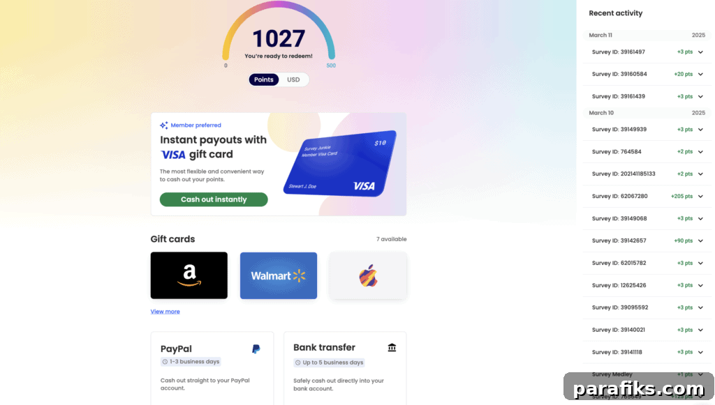 Earned $15 in 2 Hours Doing Surveys: Was It Worth My Time? 5 How to redeem points and get paid for answering surveys.
